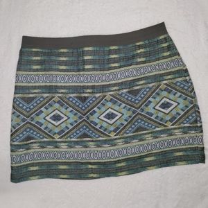 🆕American Eagle | Aztec Tribal Print Skirt Size 10 Women's Mini Skirt